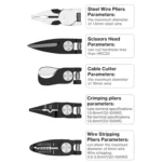 5 In 1 Combination Interchangeable Head Pliers Kit General Repair Screwdriver Pliers - Image 4