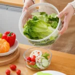 Multifunctional Vegetable Dehydrator Large Capacity Kitchen Drain Basket Household Grater Slicer - Image 8
