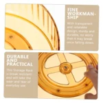 25cm Kitchen 360 Degree Rotating Storage Tray Spice Snack Rack - Image 6