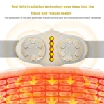 Y2 EMS Pulse Hot Compress Lumbar Massager Multifunctional Voice Broadcast Massage Belt - Image 4