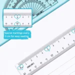 Deli 4-in-1 Ruler Set for Students Ruler Stationery Set - Image 6