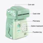 Kids Cartoon Dinosaur Password Coin Bank Automatic Rolling Coin Bank Toys - Image 5