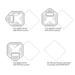 3 In 1 Fancy Corner Cutter Multi-angle Corner Cutter Chamfering Embosser - Image 6