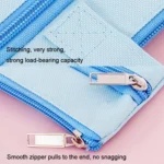 Zipper Canvas File Bags A4 Folder Pouch For Students Portable Handbag - Image 3