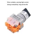 CHNT NP4-20X/31 Rotary Button 3-Position Self-Locking Transfer Switch Contacts 2 Normally Open - Image 4