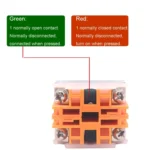 CHNT NP4-20X/31 Rotary Button 3-Position Self-Locking Transfer Switch Contacts 2 Normally Open - Image 6