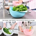 Kitchen Rice Sieve Multifunctional Draining Washing Basket - Image 5