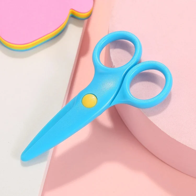 TBD06042696_B5.webp 4pcs Mini Cute Safety Plastic Scissors Children Handmade Paper Cutting Tools - Image 6