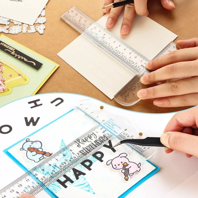 TBD06042715_B5.webp Plastic T-Square Ruler Learning Stationery Ruler - Image 6