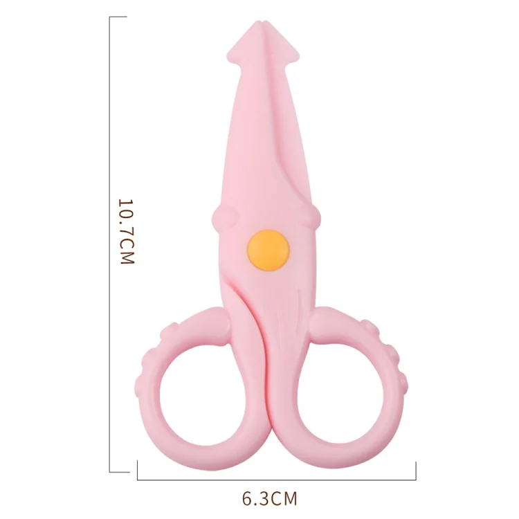 TBD06042718_B2.webp 10pcs Cute Squid Mini Plastic Scissors Children Handmade Paper Cutting Tools - Image 3