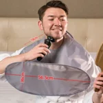 Beard Shaving Apron Convenient Polyester Umbrella Shape Hairdressing Cape - Image 3
