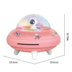 UFO Flying Saucer Money Bank Toys Childrens Astronaut Intelligent Simulation Savings Jar - Image 2