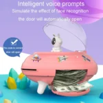 UFO Flying Saucer Money Bank Toys Childrens Astronaut Intelligent Simulation Savings Jar - Image 5