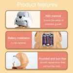 Childrens Cute Puppy Coin Saving Bank Automatic Rolling Money Jar Deposit Machine Gift - Image 8