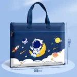 Student Tote Handle Book Bag Canvas Waterproof Data Storage Bag - Image 3