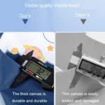 Student Tote Handle Book Bag Canvas Waterproof Data Storage Bag - Image 7