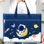 Student Tote Handle Book Bag Canvas Waterproof Data Storage Bag - Image 10