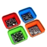 Square Silicone Foldable Magnetic Parts Tray For Small Parts And Tools - Image 2