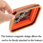 Square Silicone Foldable Magnetic Parts Tray For Small Parts And Tools - Image 5
