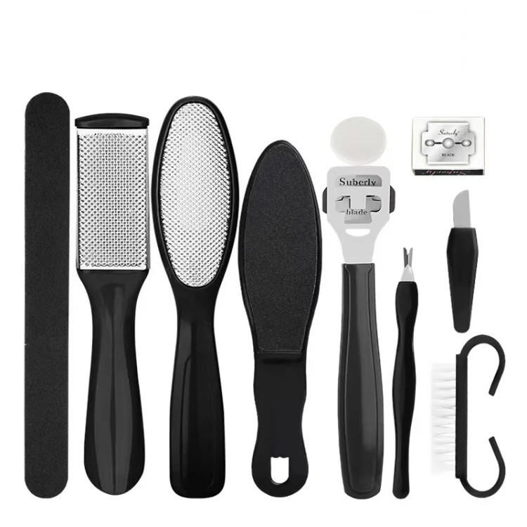 10 In 1 Foot File Clean Tool Kit Foot Care Pedicure Tools Set