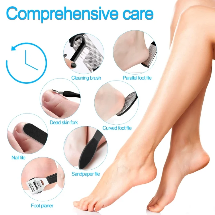 TBD06042793_B4.webp 10 In 1 Foot File Clean Tool Kit Foot Care Pedicure Tools Set - Image 5