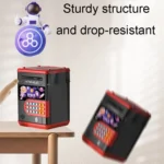 Space Astronaut Fingerprint Savings Jar Children Musical Password Money Bank Toys - Image 4