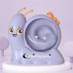 Childrens Snail Rotating Coin Bank Cartoon Savings Jar Toys With Lights And Music
