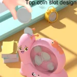 Childrens Snail Rotating Coin Bank Cartoon Savings Jar Toys With Lights And Music - Image 4