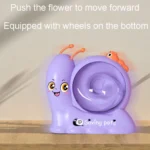 Childrens Snail Rotating Coin Bank Cartoon Savings Jar Toys With Lights And Music - Image 7