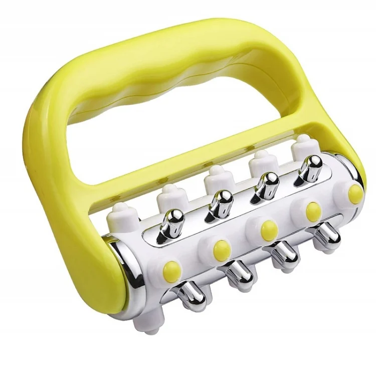 TBD0604283701A_1.webp Handheld Curved Five-row Iron Column Roller Soothing Massager - Image 7