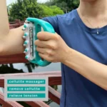 Handheld Curved Five-row Iron Column Roller Soothing Massager - Image 5