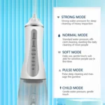 350ML Water Tank Oral Irrigator Rechargeable 5 Gear Adustable Water Flosser - Image 3