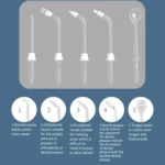350ML Water Tank Oral Irrigator Rechargeable 5 Gear Adustable Water Flosser - Image 8