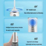 350ML Water Tank Oral Irrigator Rechargeable 5 Gear Adustable Water Flosser - Image 9