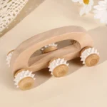 Wooden Manual Convenient Arch Bridge Muscle Health Care 6-Wheel Massager - Image 2