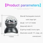 Home LED Magic Ball Lights Bounce Ambient Lamps Room Sound Lights Balls - Image 2