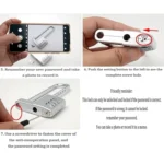 Shoe Cabinet Office File Cabinet Adjustable Lock Length Pull Hand Lock Password Cabinet Door Lock - Image 10