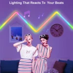 12V RGBIC Splicing Wall Light Intelligent Remote Control Indoor Decorative Ambient Lights - Image 3