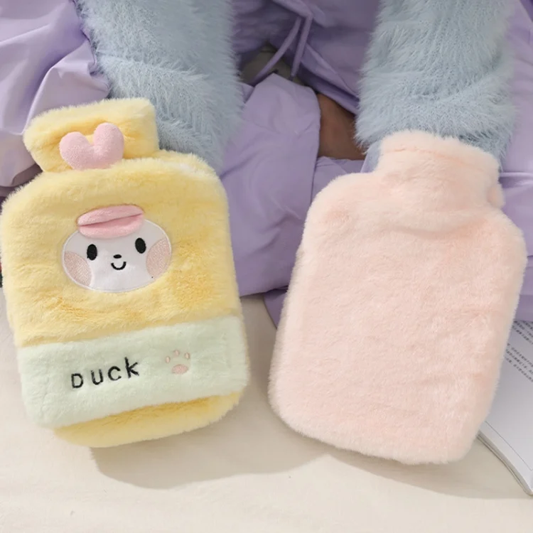 TBD06042930_B4.webp 1L Hot Water Bag Dual Hands Plush Cute Hand Warmer - Image 5
