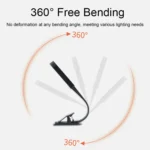 USB Charging Stepless Dimming LED Clip Light Dormitory Bedside Magnetic Reading Lamp - Image 4