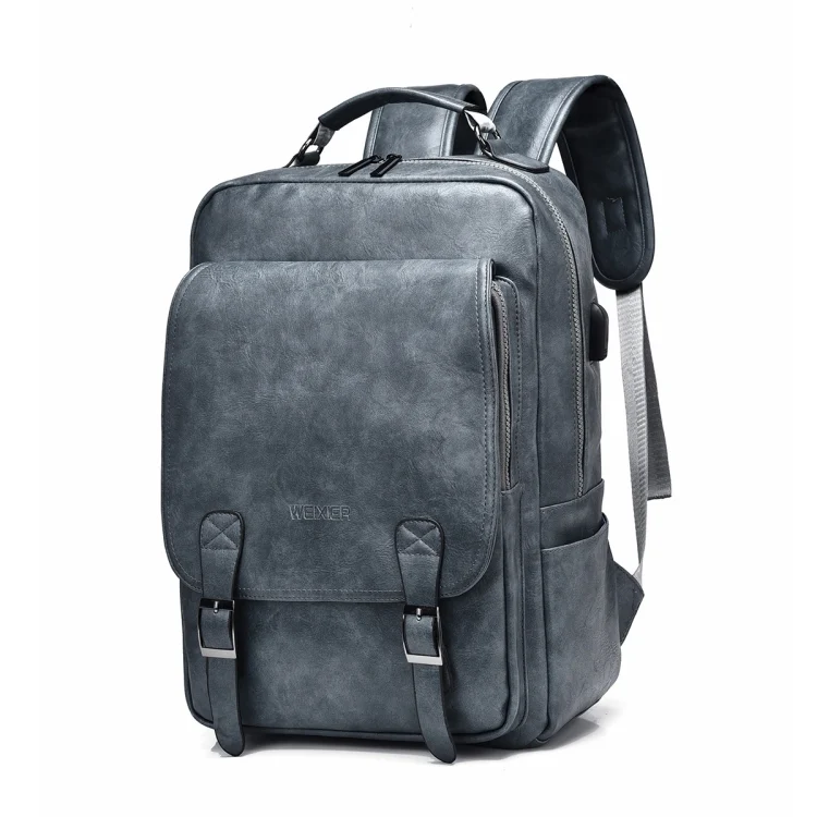 WEIXIER B677 Large Capacity Waterproof Business Backpack with USB Charging Hole
