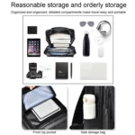 WEIXIER B677 Large Capacity Waterproof Business Backpack with USB Charging Hole - Image 4