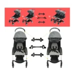 Twin Stroller Connector Turns Two Single Strollers Into A Double Stroller - Image 2