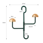 Mushroom Swivel Clothes Hat Rack No Punch No Trace Hooks Home Multifunctional Scarf Bag Storage Rack - Image 2