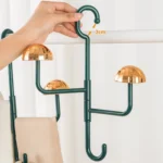 Mushroom Swivel Clothes Hat Rack No Punch No Trace Hooks Home Multifunctional Scarf Bag Storage Rack - Image 4