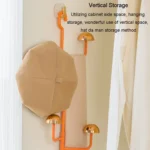 Mushroom Swivel Clothes Hat Rack No Punch No Trace Hooks Home Multifunctional Scarf Bag Storage Rack - Image 9