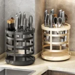 Home Thicken Knife Organizer Chopstick Cylinder Kitchen Drainage Countertop Shelf - Image 2
