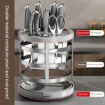 Home Thicken Knife Organizer Chopstick Cylinder Kitchen Drainage Countertop Shelf - Image 11