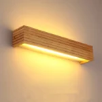 LED Solid Wood Wall Lamp Bedroom Bedside Lamp Corridor Wall Lamp
