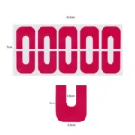 10pcs /Pack Nail Art Nail Polish Anti-Spill U-Shape Stickers - Image 3